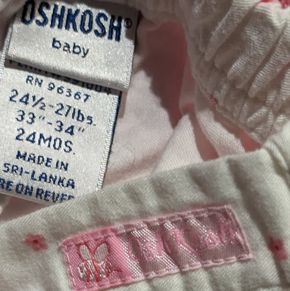 Oshkosh baby 2piece top with Capri knee length pants size 24months. - Picture 7 of 8